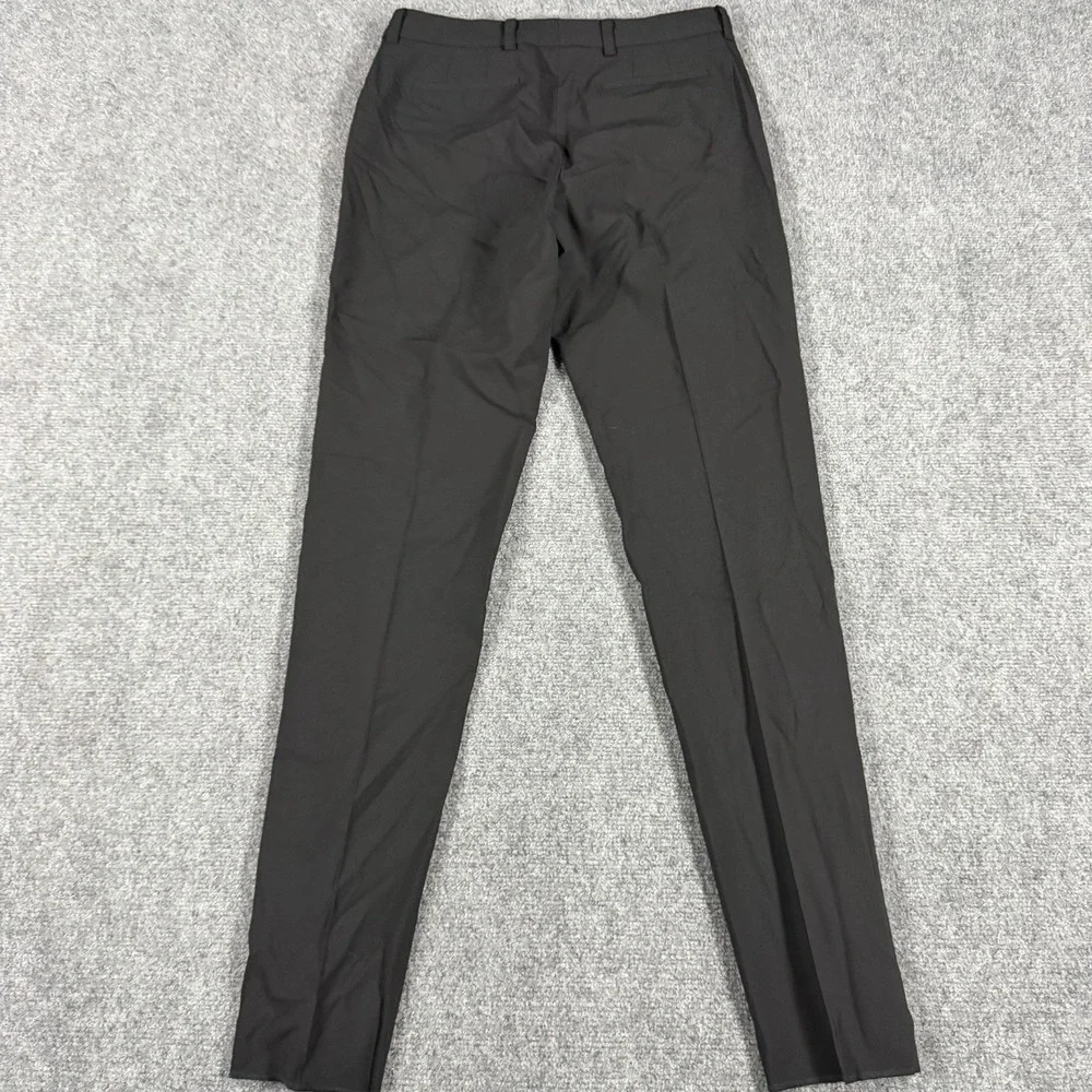 Coach Trousers Womens 000 Black Wool Pants Unhemmed Designer